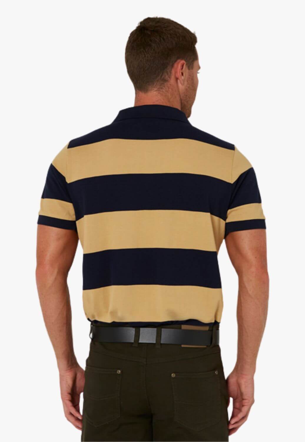 Pilbara Mens Y/D Striped Polo