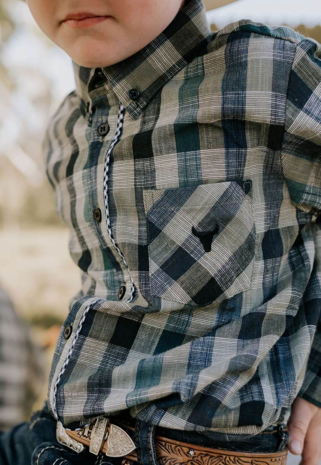 Little Windmill Boys Luke Checked Long Sleeve Shirt