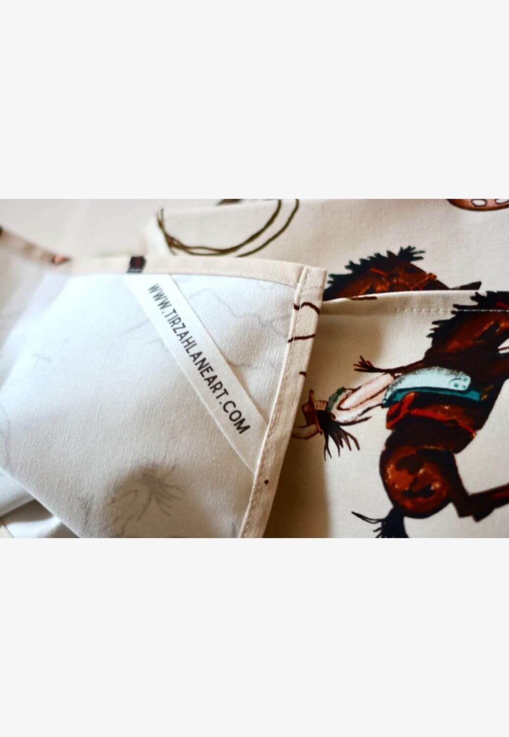 Tirzah Yeehaw Cowgirl Tea Towel