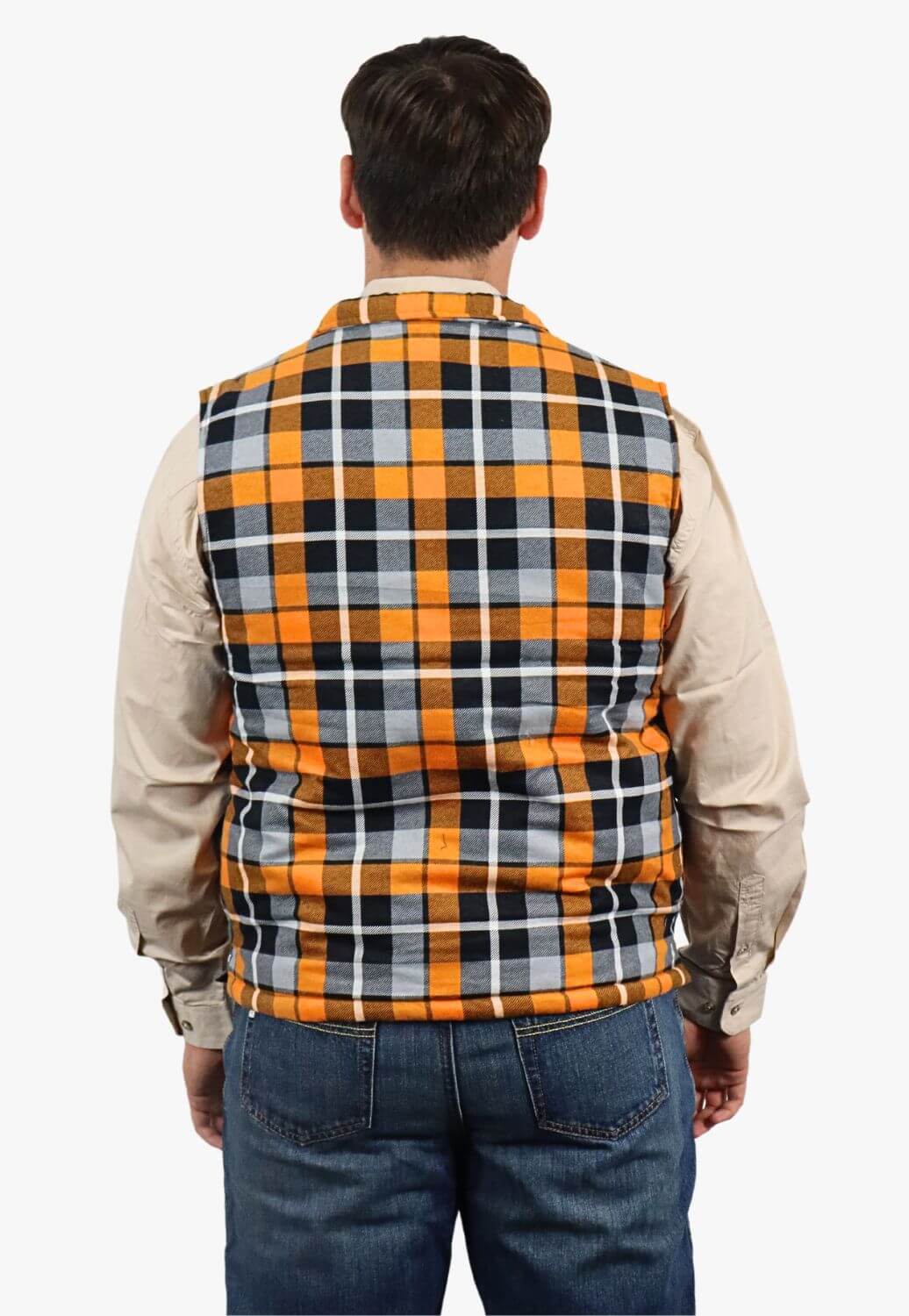 Pilbara Zipper Flannelette Quilted Vest