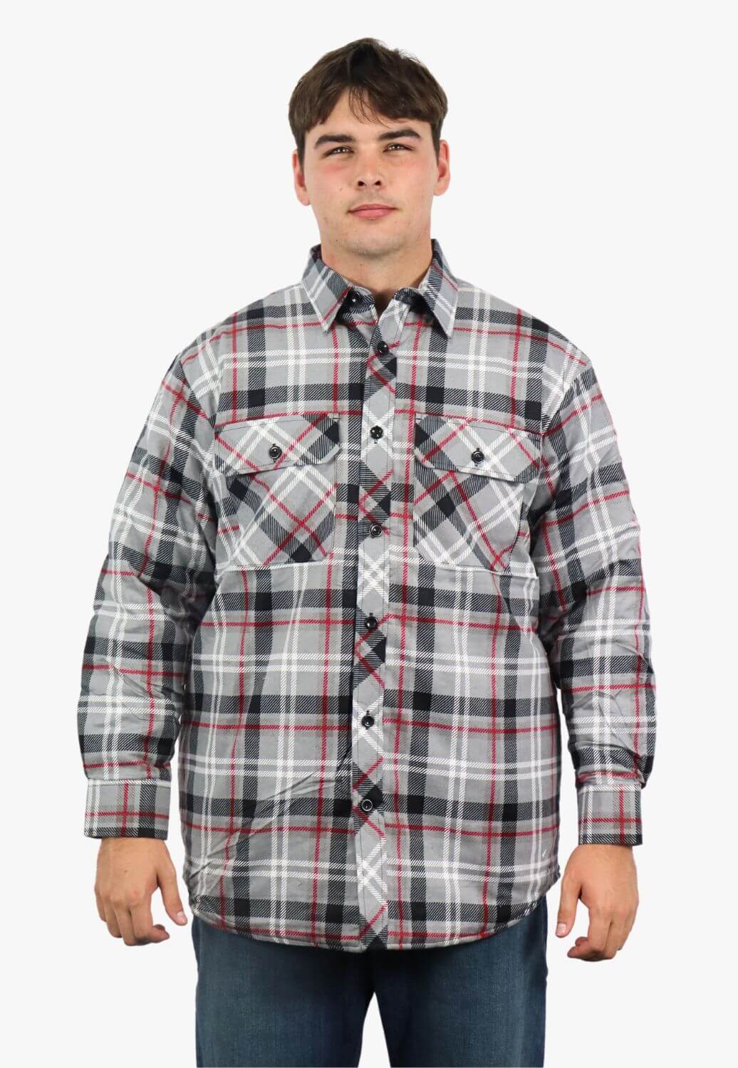 Pilbara Open Front Flannelette Quilted Shirt