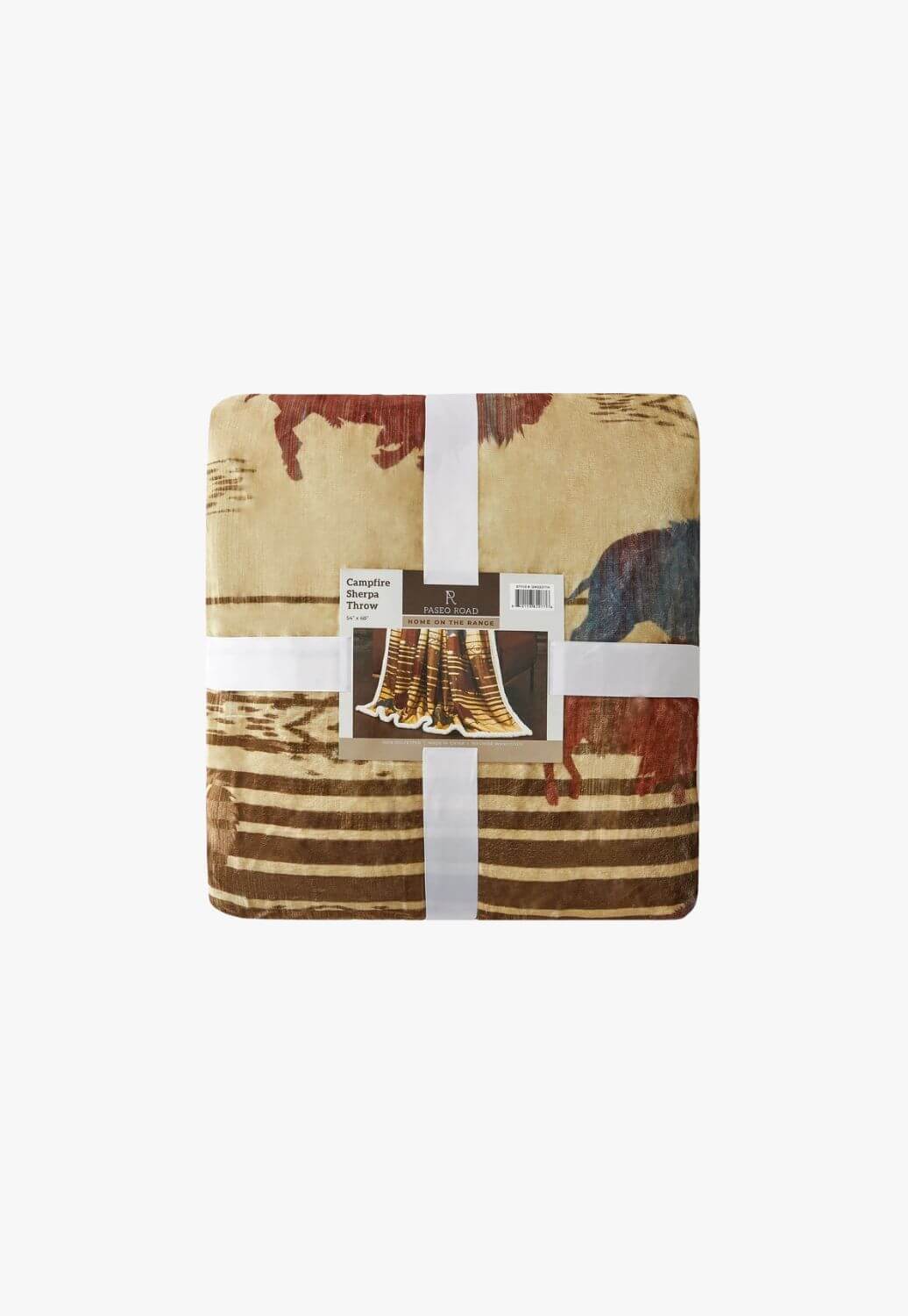 Indigo Hill Home On The Range Campfire Sherpa Throw