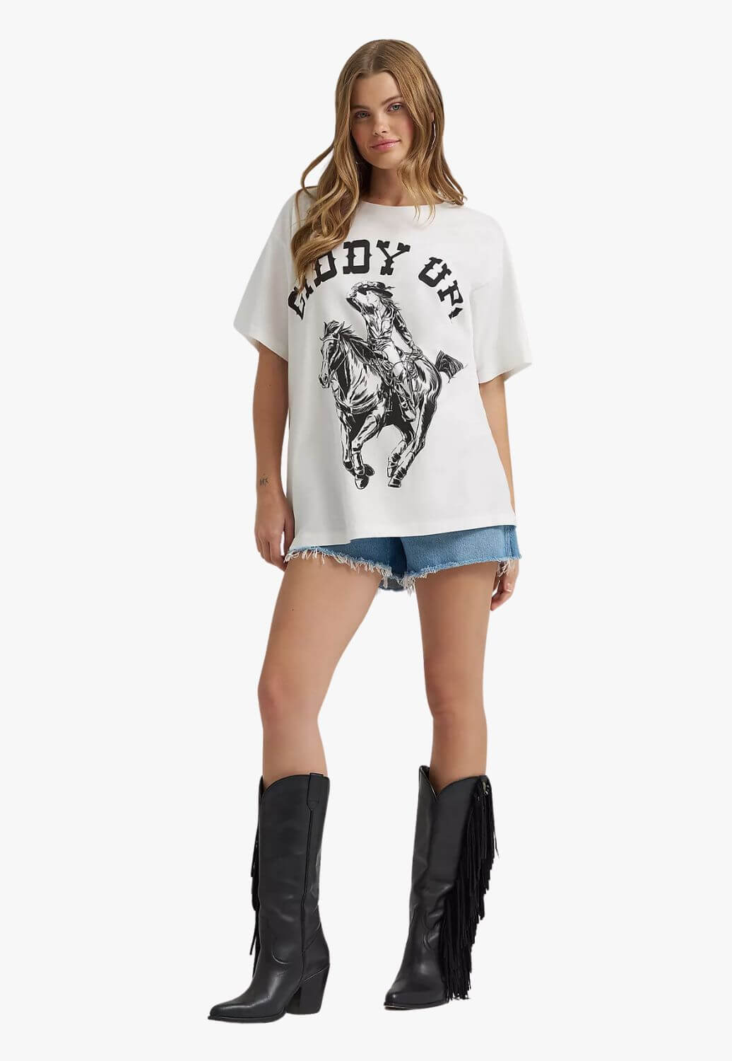 Lainey Wilson X Wrangler Womens Giddy Up T-Shirt