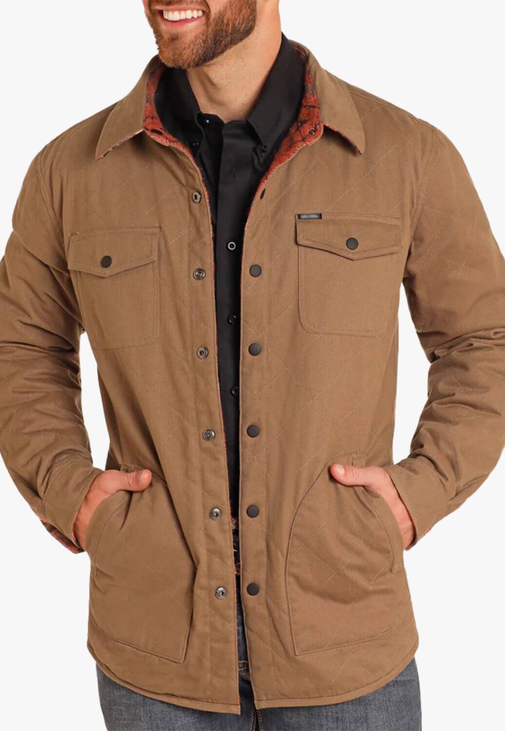 Rock & Roll Mens Reversible Aztec Herringbone Jacket