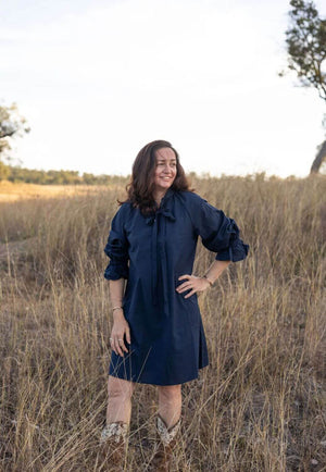 Black Colt Clothing Womens Long Sleeve Gabby Dress