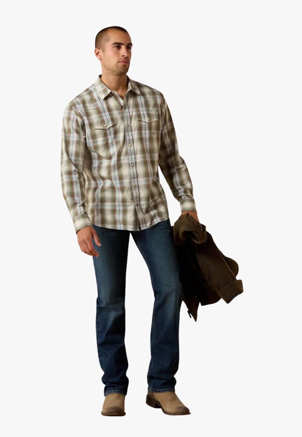 Ariat Mens Long Sleeve Snap Shirt