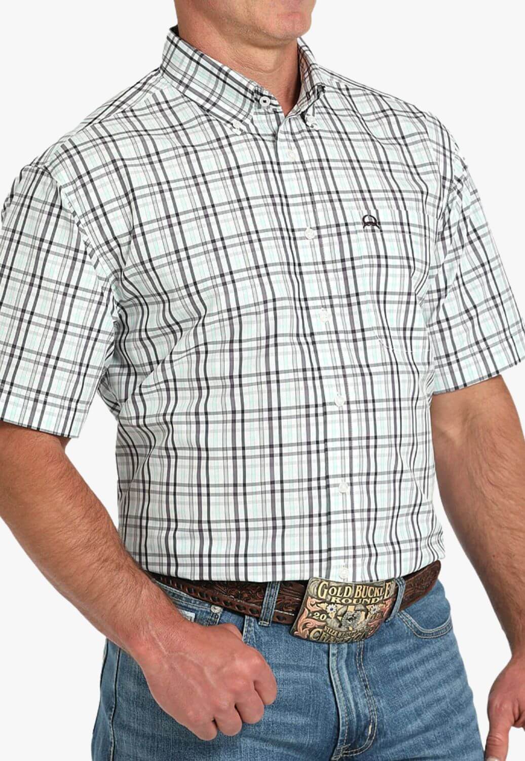 Cinch Mens Western Short Sleeve Shirt