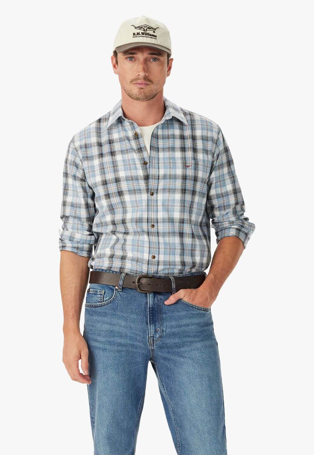 R.M. Williams Mens O'Connell Check Shirt