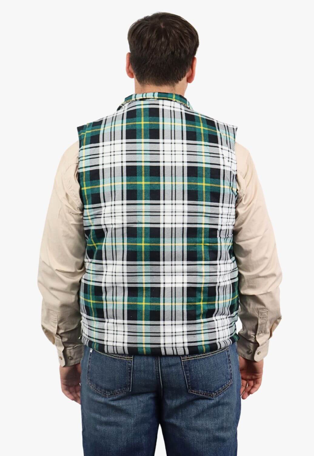 Pilbara Zipper Flannelette Quilted Vest