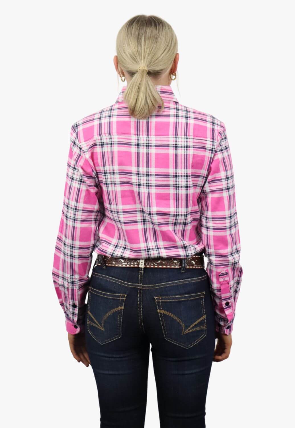 Ritemate Womens Open Front Flannelette Shirt