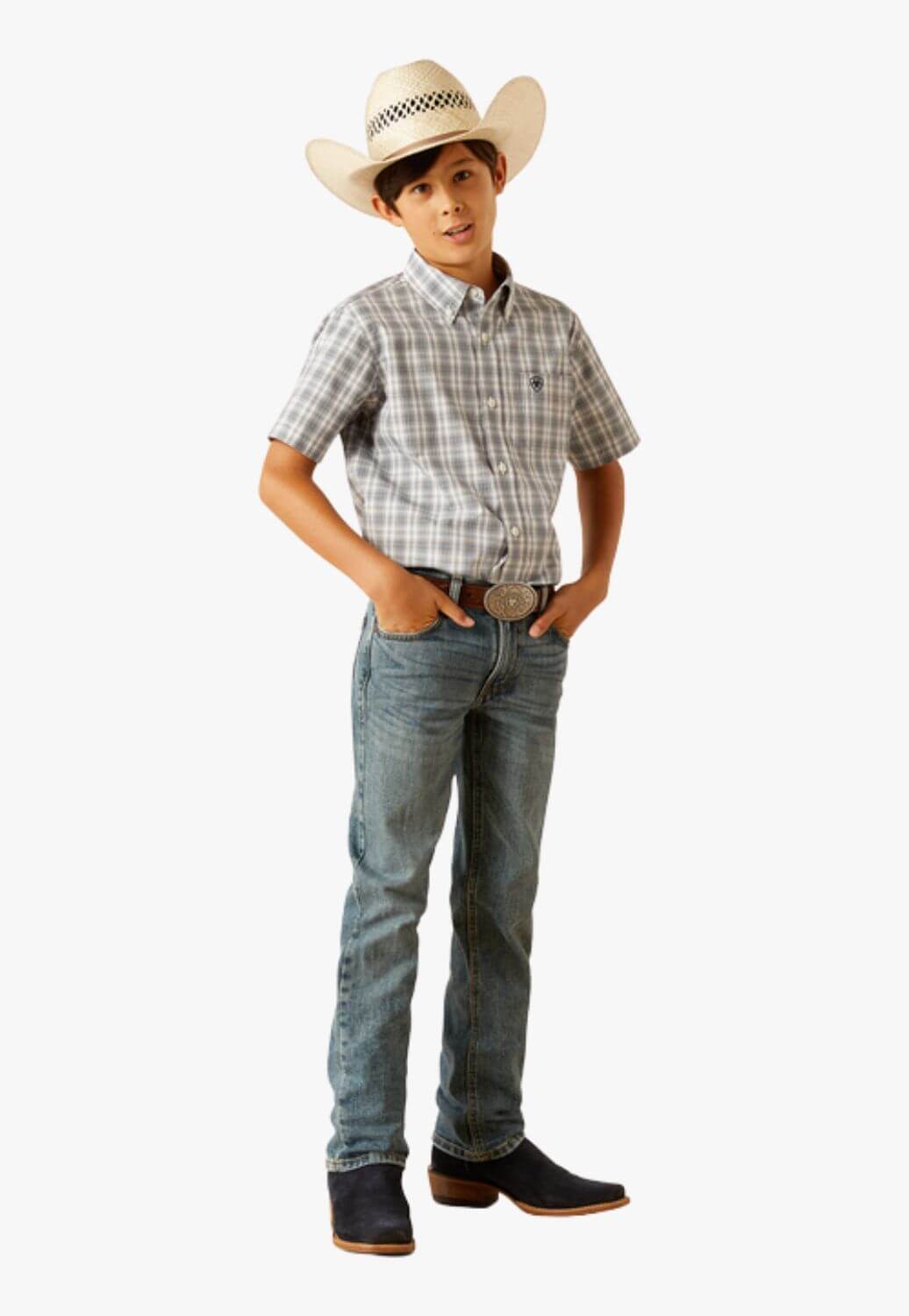 Ariat Boys Pro Series Charlie Short Sleeve Shirt