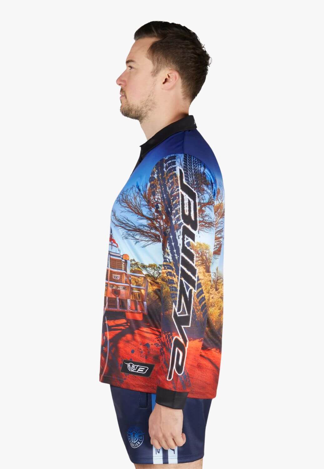 Bullzye Mens Road Train Long Sleeve Shirt