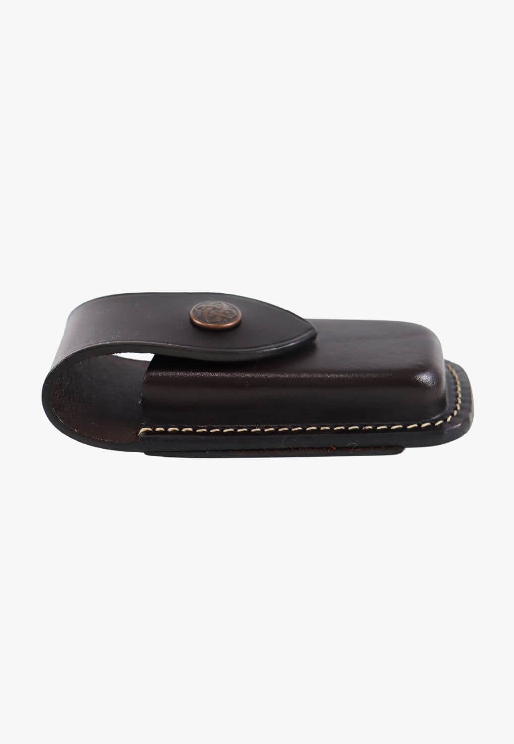 Leather Knife Horizontal Press Stud Pouch