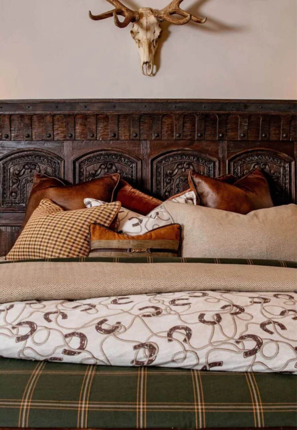 Pierre Equestrian Cotton Sateen Duvet Cover Set - King