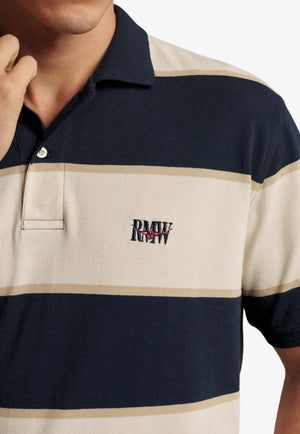 R.M. Williams Mens Balmain Stripe Polo