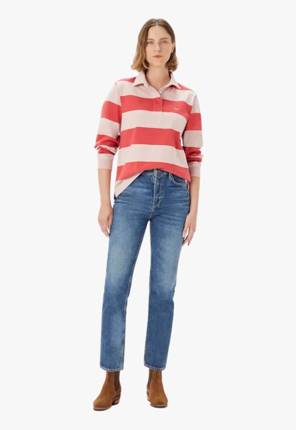 R.M. Williams Womens Narran Stripe Rugby Shirt