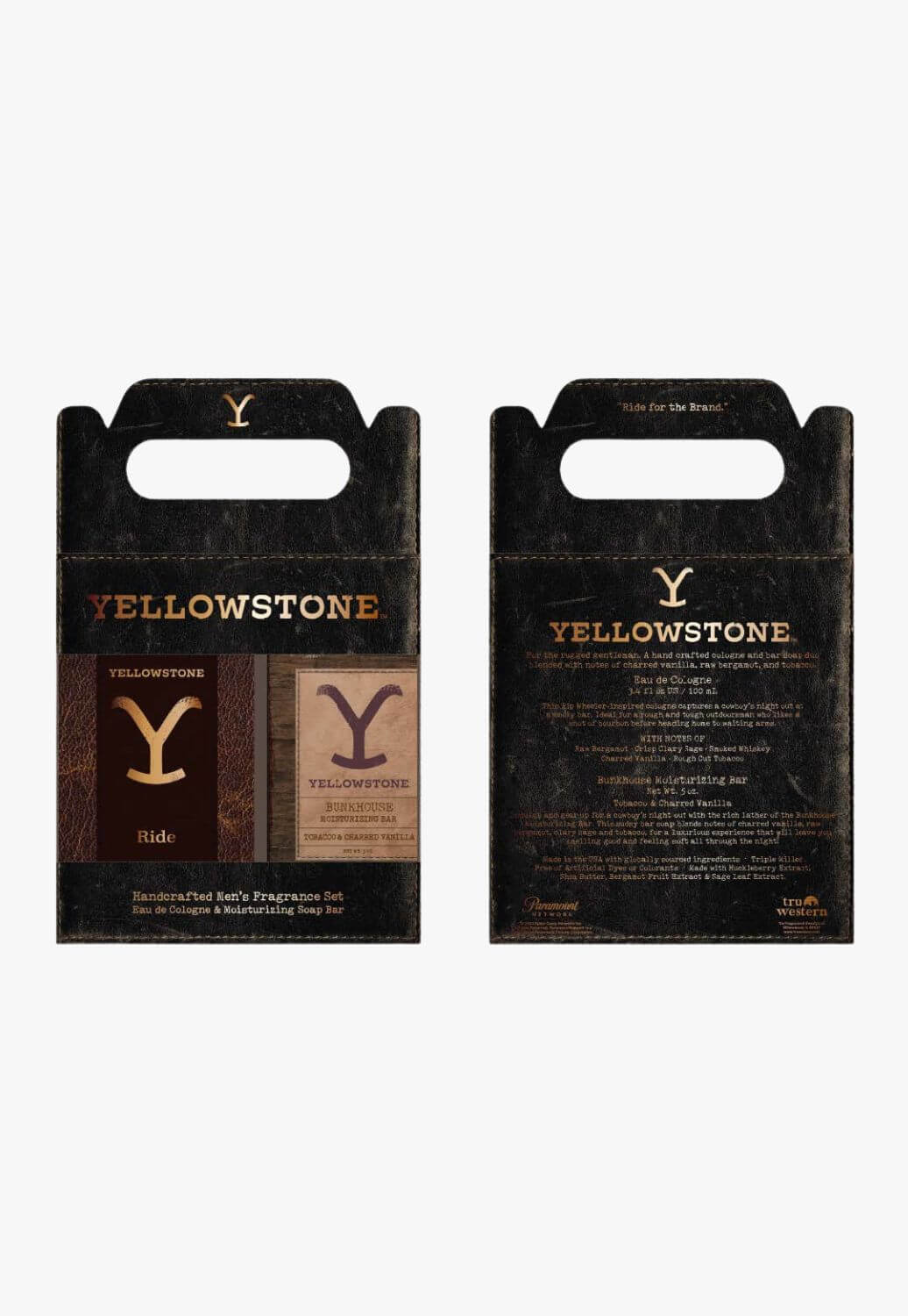 Tru Western Mens Yellowstone Ride Gift Set