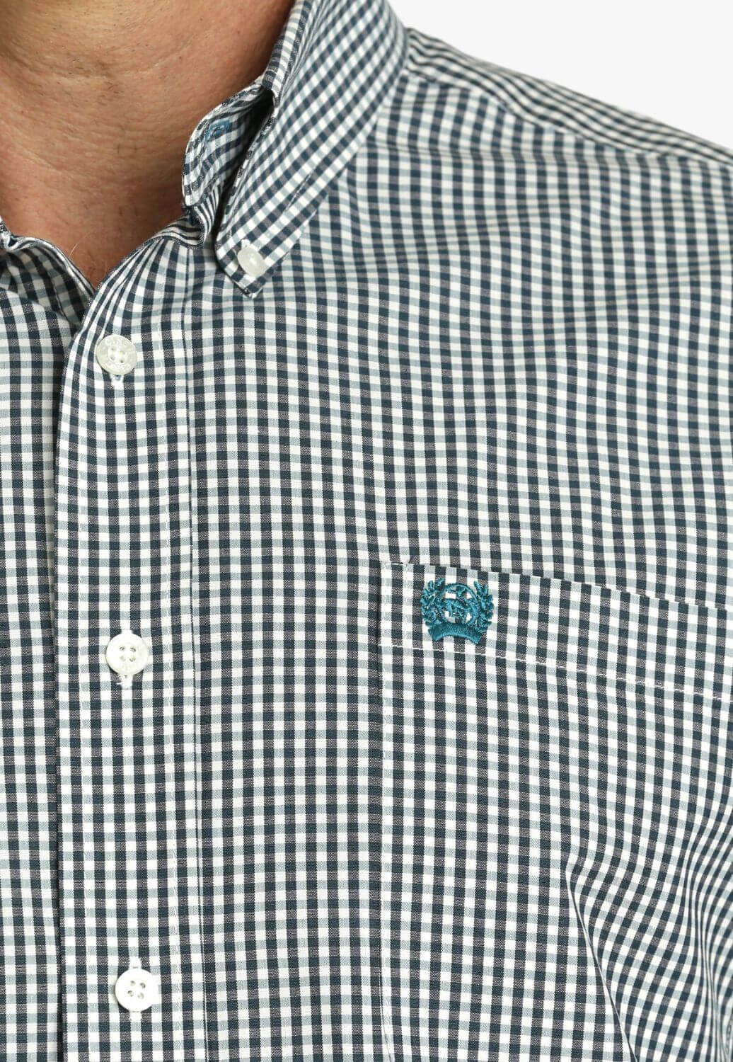 Cinch Mens Gingham Long Sleeve Shirt