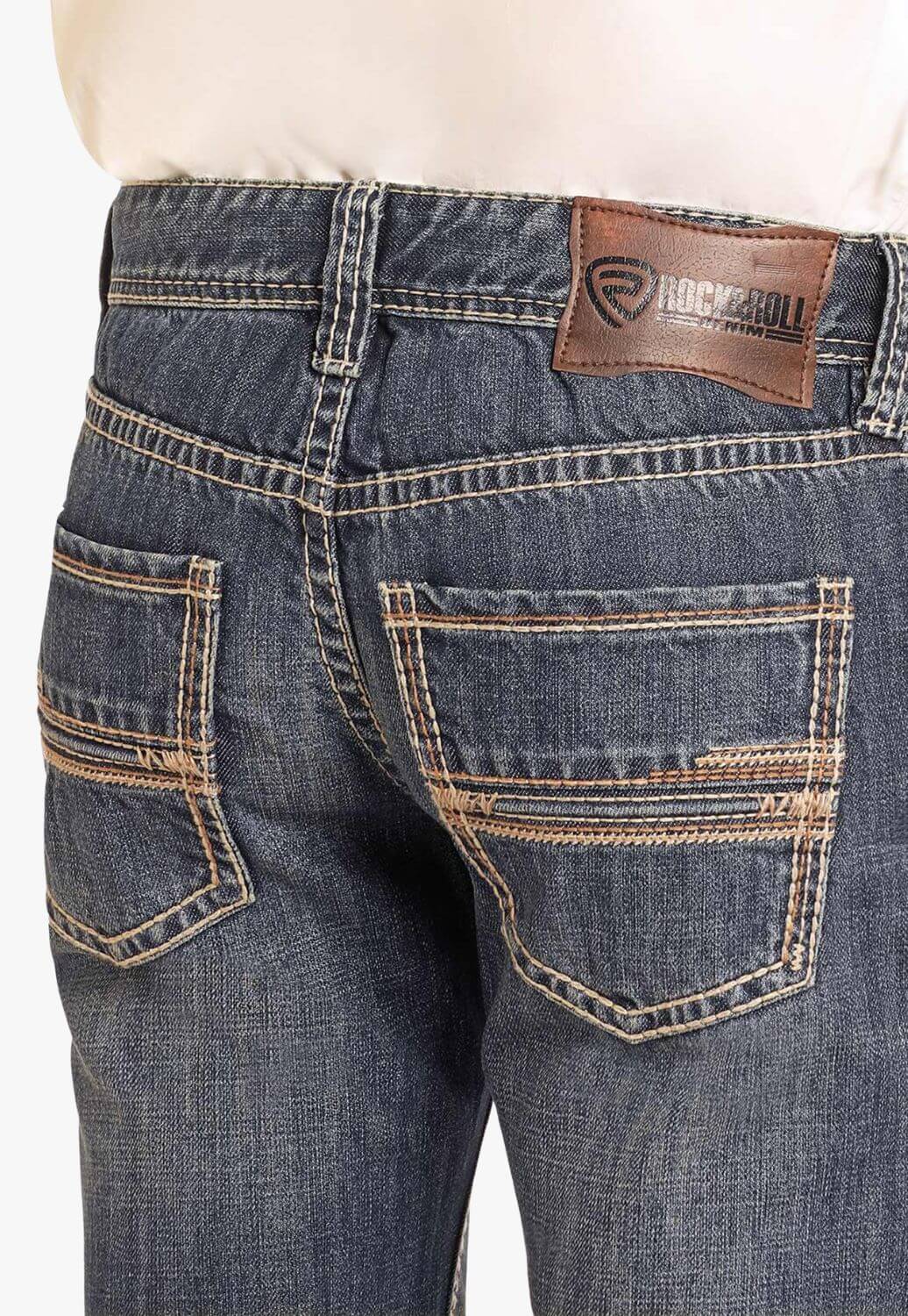 Rock and Roll Mens Pistol Stack Jean