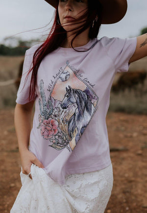 Buck Wild Country Womens Wild Hearts T-Shirt