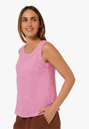 Pilbara Womens Linen Singlet