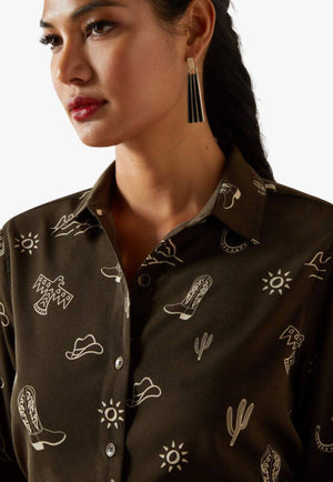 Ariat Womens Homestyle Long Sleeve Shirt