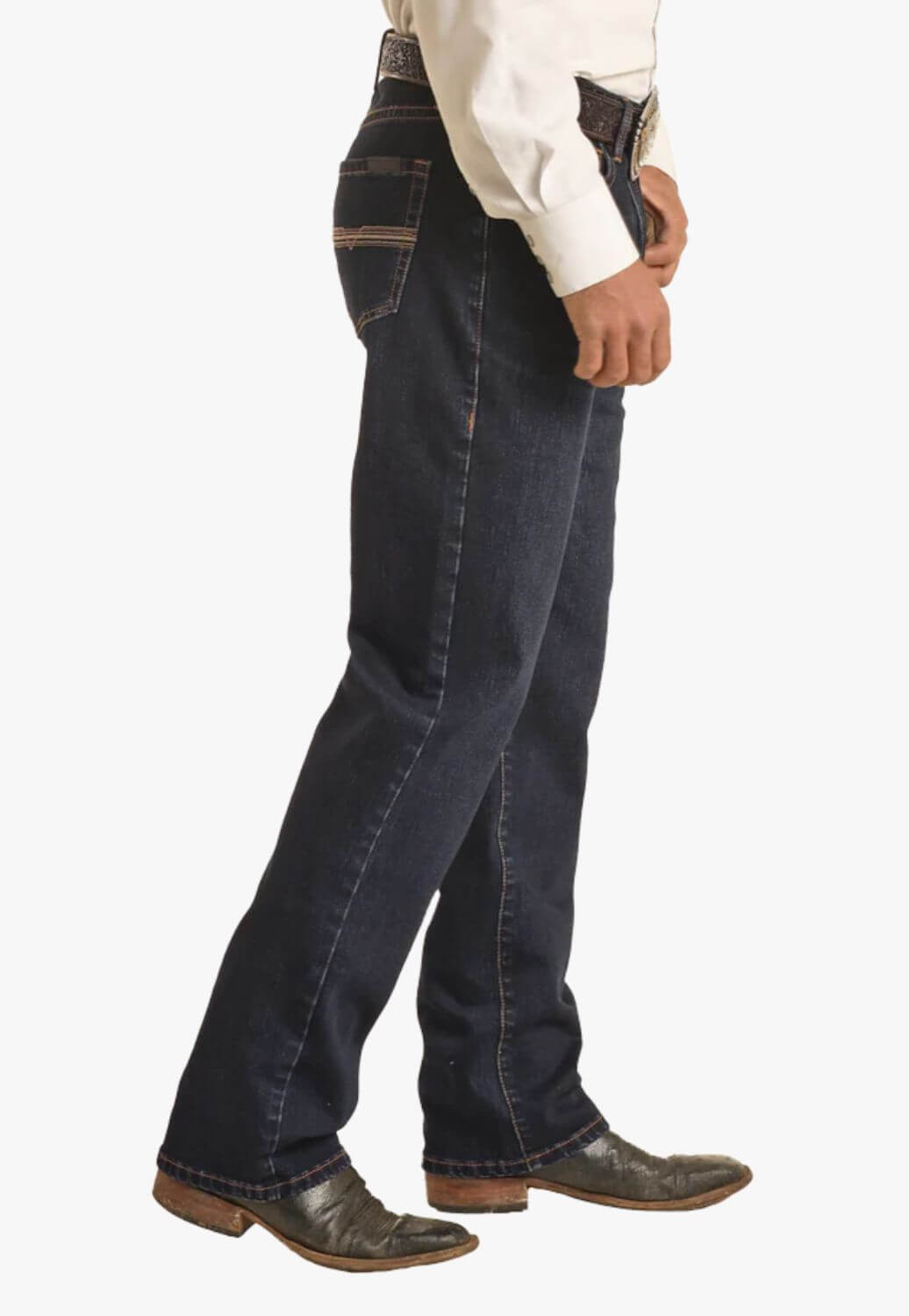 Rock & Roll Mens Vintage 46 Relaxed Tapered Bootcut Jean