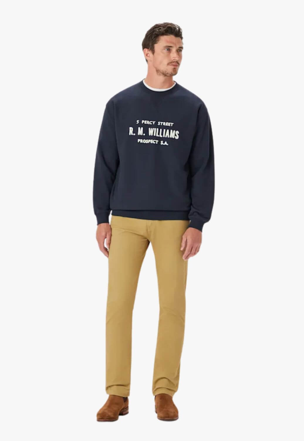 R.M. Williams Mens Bale Loopback Sweatshirt