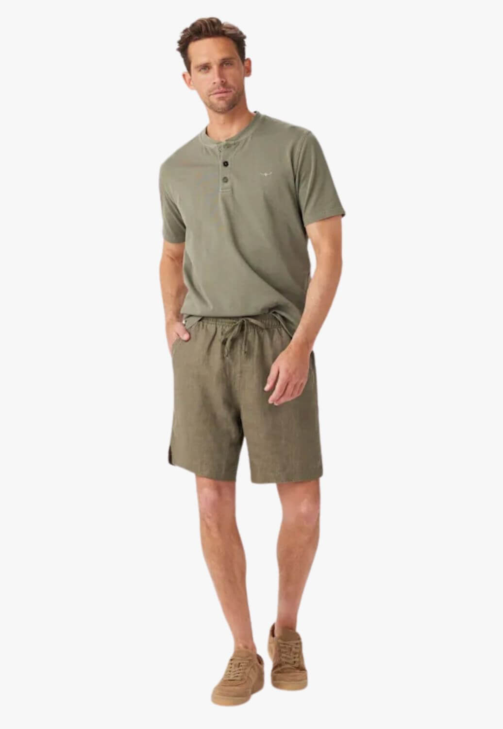 R.M. Williams Mens Linen Rugby Shorts