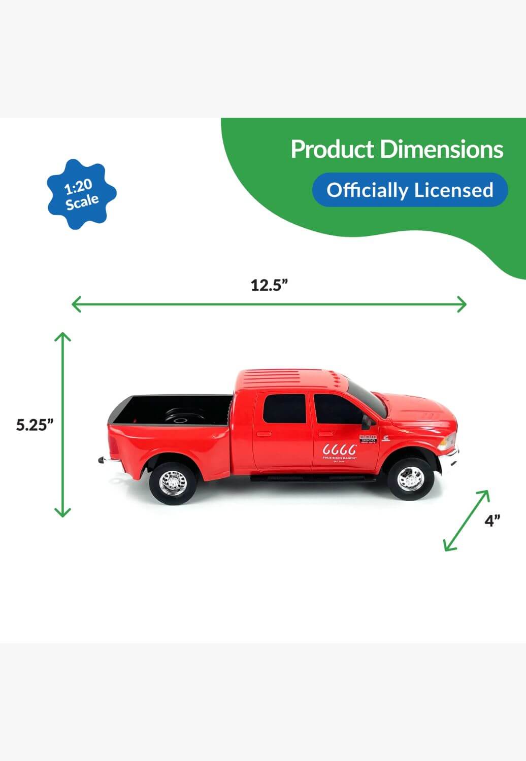 Big Country Toys 6666 Ranch Ram 3500 Mego Cab Dually