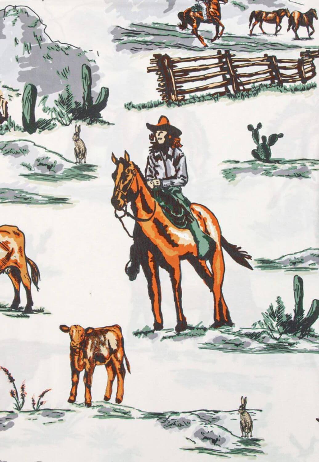 Ranch Life Reversible Quilt Cover Set - Super Queen