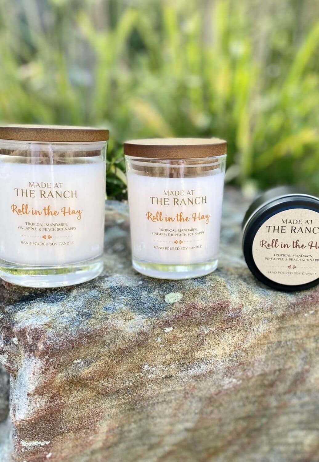 Made at The Ranch Roll In The Hay Candle