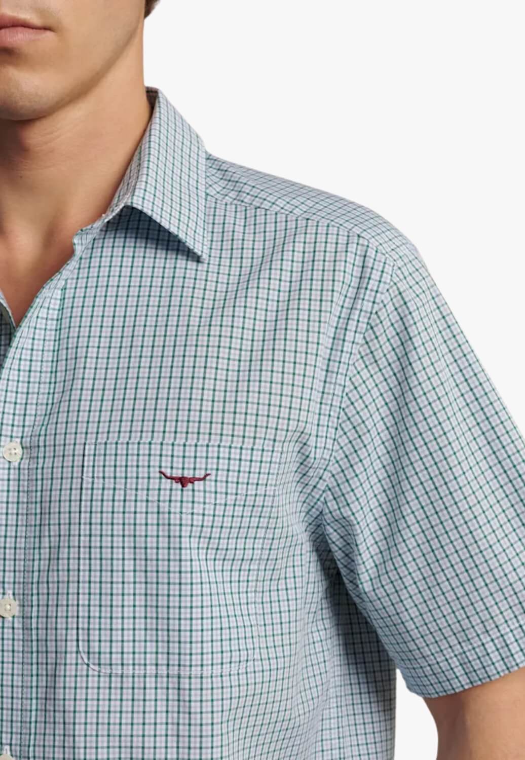 R M Williams Mens Quinn Short Sleeve Shirt