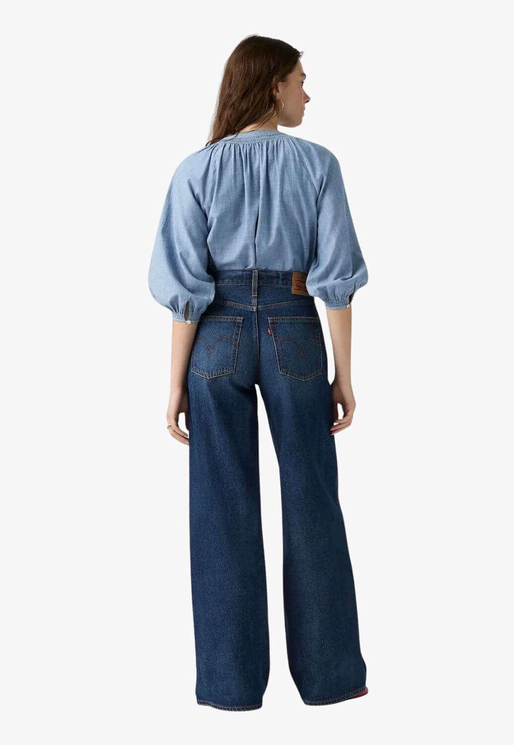 Levis Womens Middy Wide Leg Jean