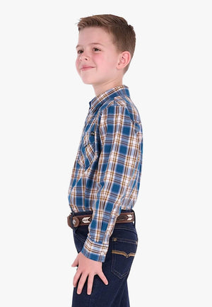 Pure Western Boys Todd Long Sleeve Shirt