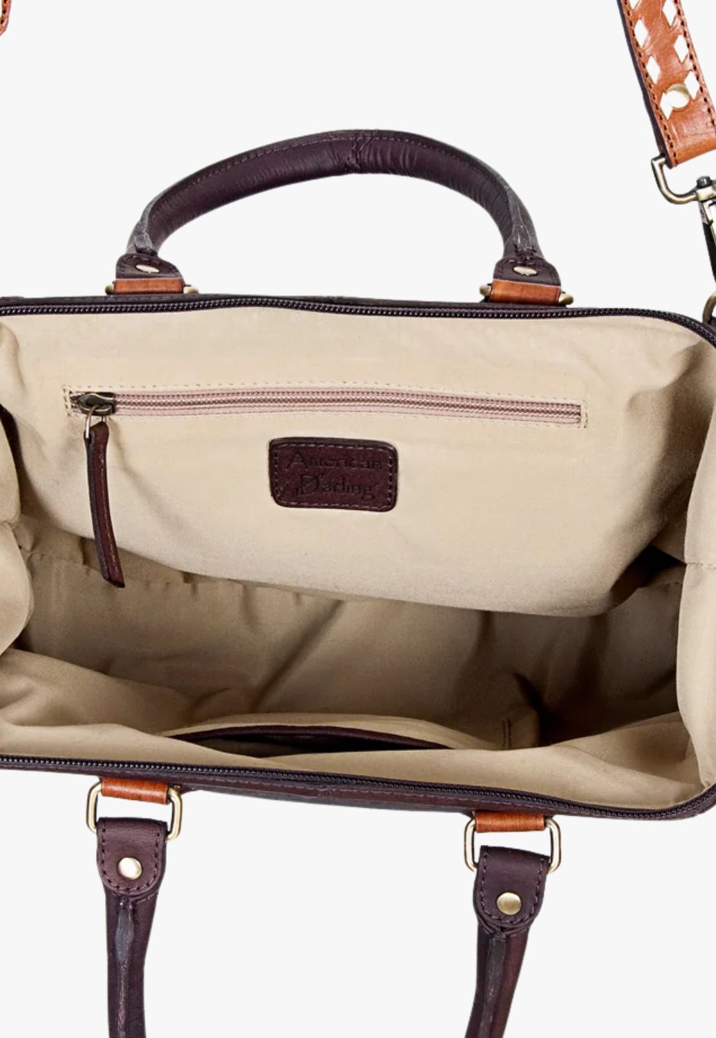 American Darling Hand Tooled Tote Bag