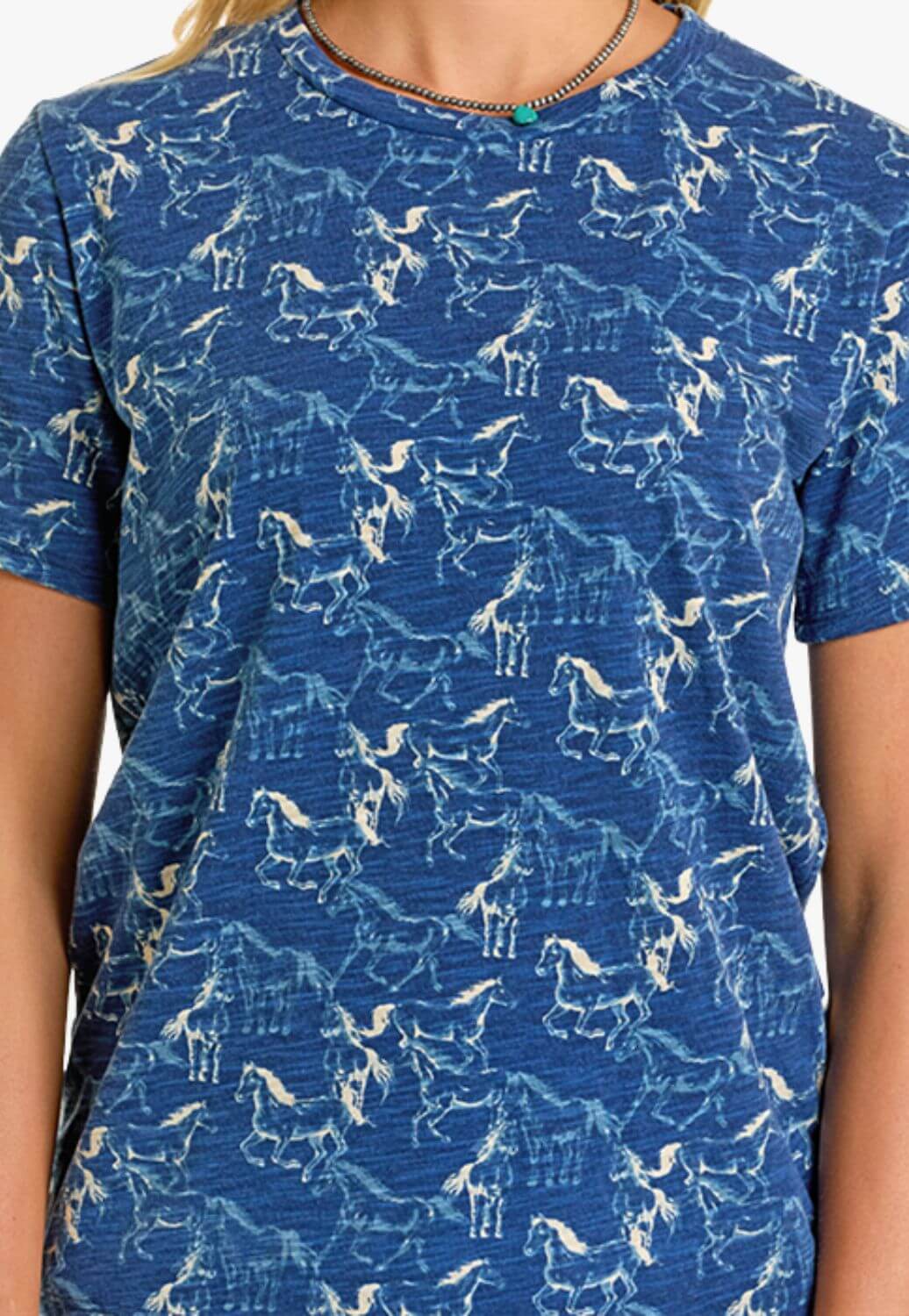 Rock and Roll Womens Horse Print T-Shirt