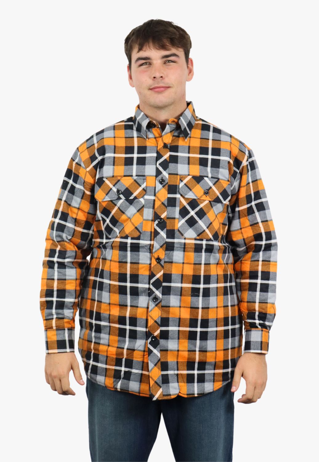 Pilbara Open Front Flannelette Quilted Shirt