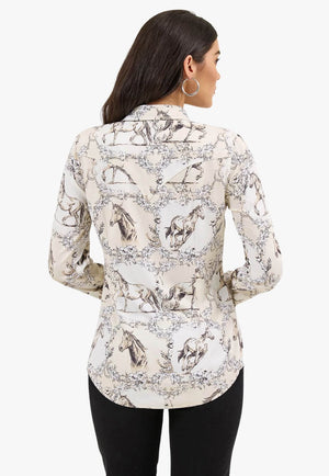 Wrangler Womens Western Long Sleeve Shirt