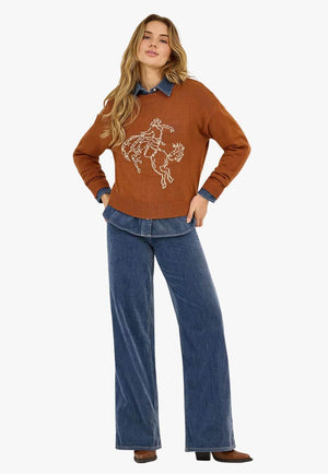 Wrangler Womens Americana Crew