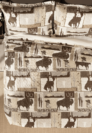 Wrangler Vintage Cowboy Quilt Set - King