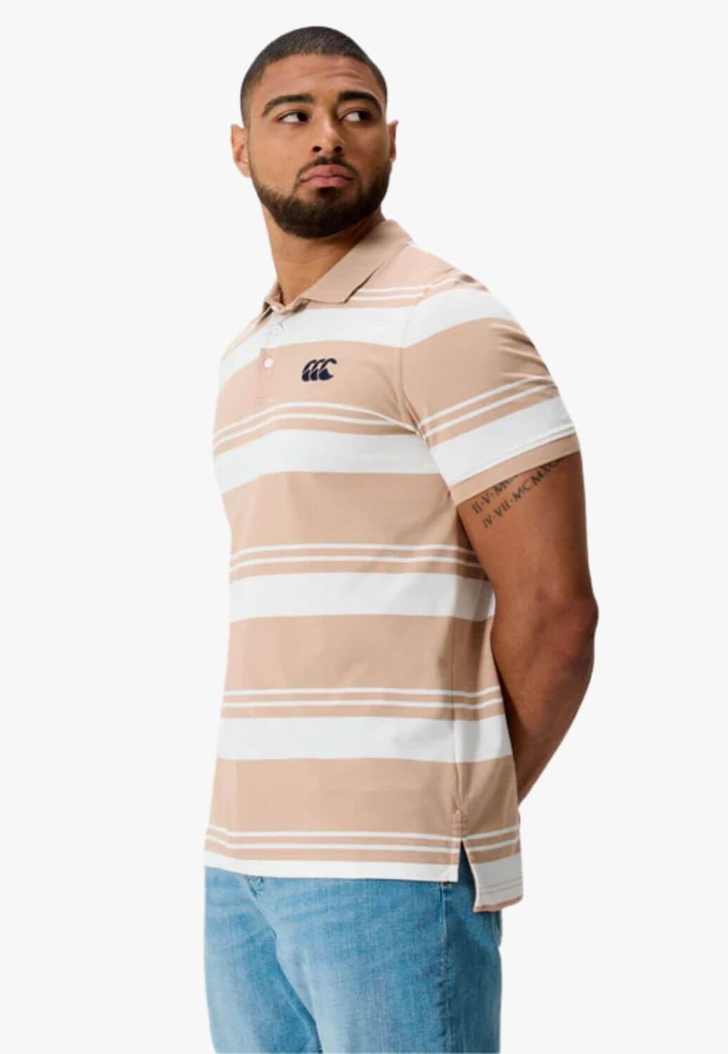 Canterbury Mens Engineered Stripe Polo