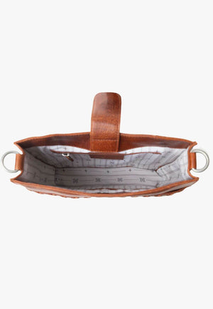 Myra Zidana Mirelle Woven Veg Tanned Leather Sling Bag