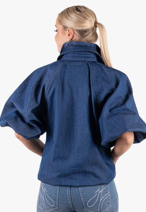 Hitchley & Harrow Womens Double Collar Blouse
