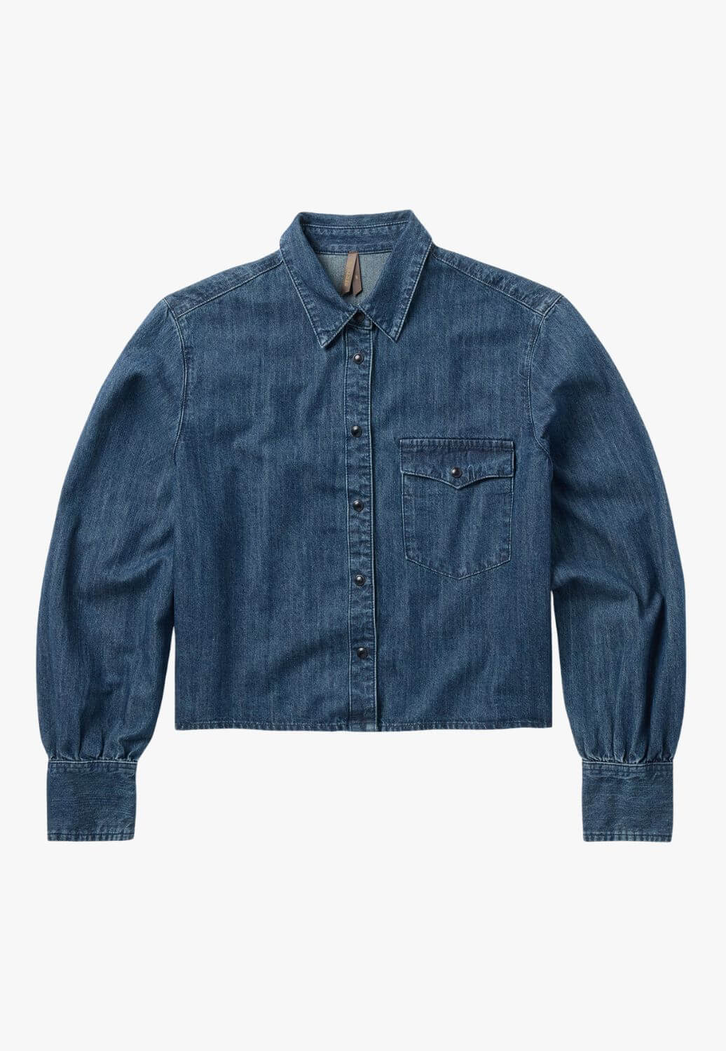 Stetson Womens Long Sleeve Shirt Blue XS