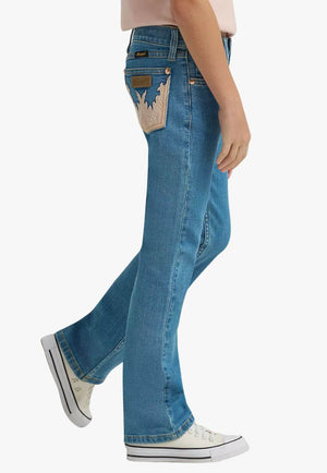 Wrangler X Lainey Wilson Girls Embellished Mae Boot Cut Jeans