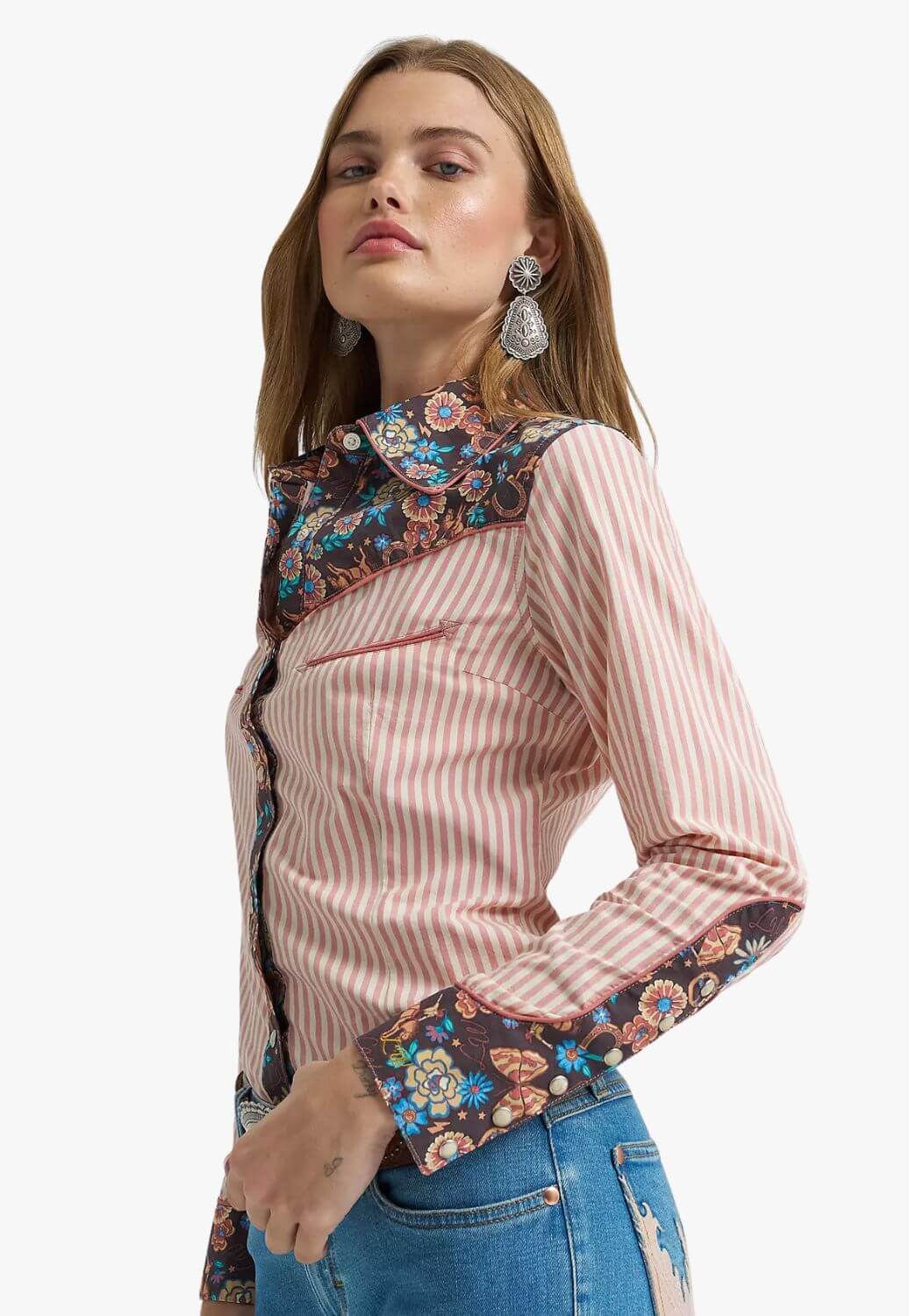 Wrangler X Lainey Wilson Prarie Print Shirt