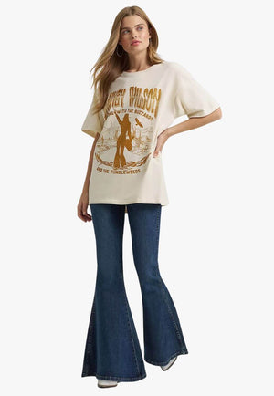 Wrangler X Lainey Wilson Womens Buzzard Print TShirt