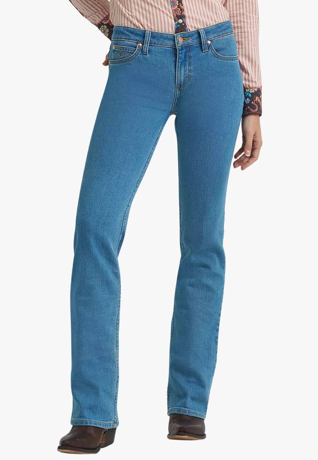 Wrangler X Lainey Wilson Womens Embellished Mae Boot Cut Jeans