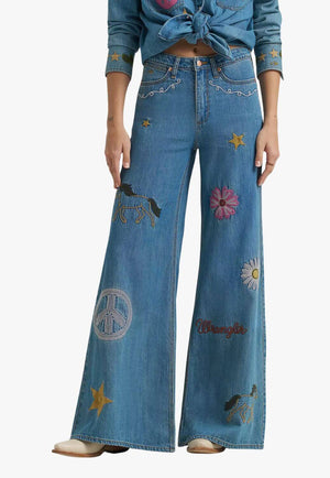 Wrangler X Lainey Wilson Womens Cheeky Wide Leg Jean